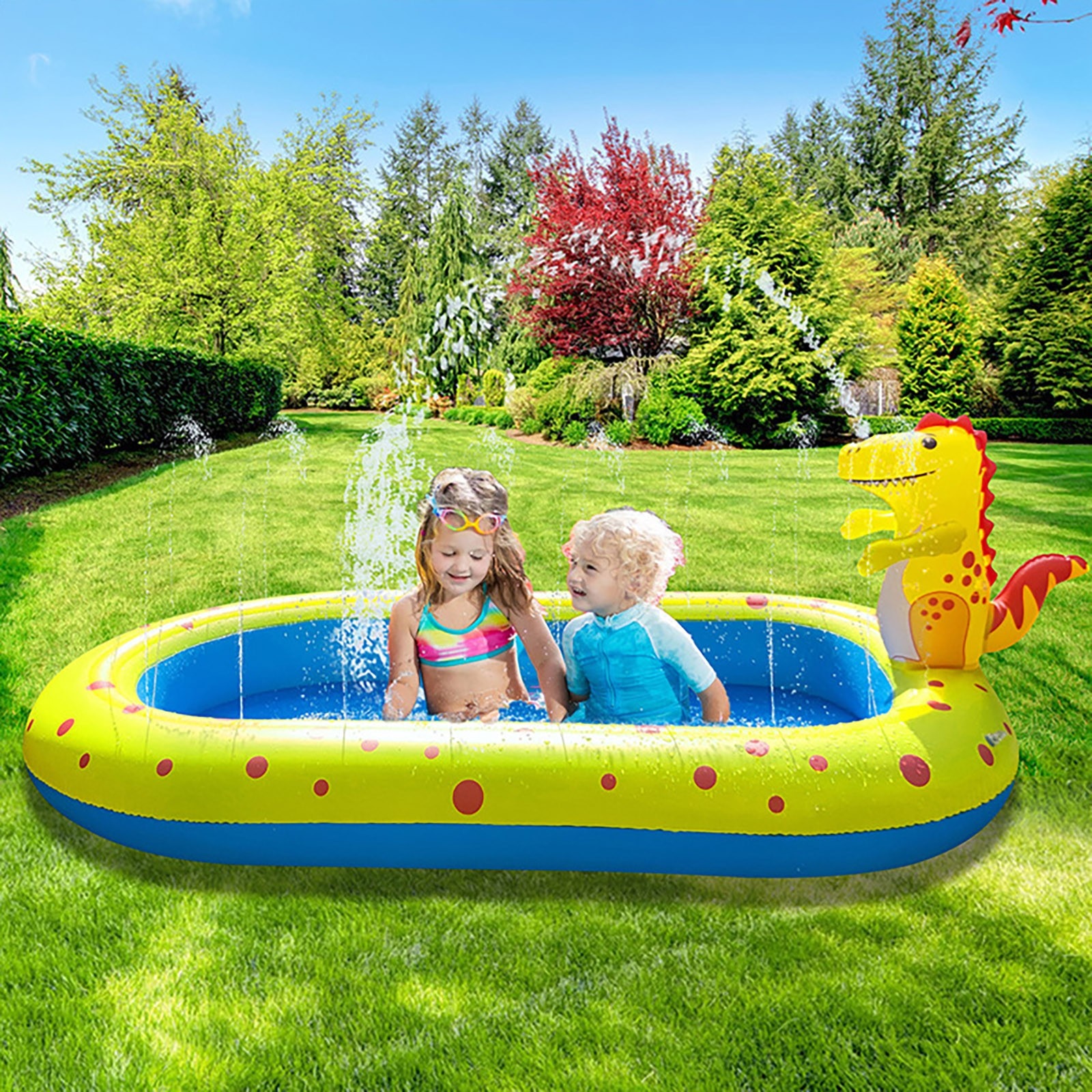 Aufblasbare Sprinkler Swimming Pool 3 in 1