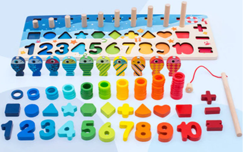 Pädagogisches Magnetisches Holz Spielzeug