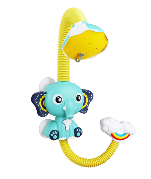 Baby Elefanten Wasserdusche